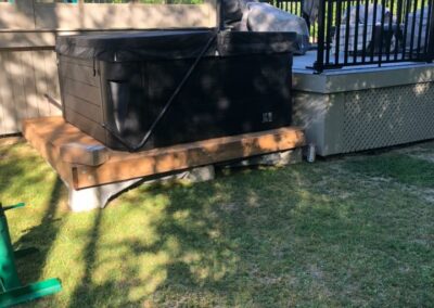 Hot tub connection installation